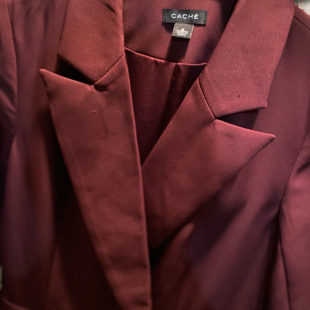 Cache Women's Deep Burgundy Jumpsuit